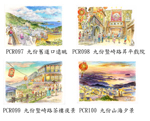 PCR016S Jiu Fen Postcards 02 Taiwan_Painted by Lai Ying-Tse_九份明信片02